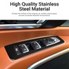Hellet 4PCS Door Window Control Panel Cover Trim for Kia