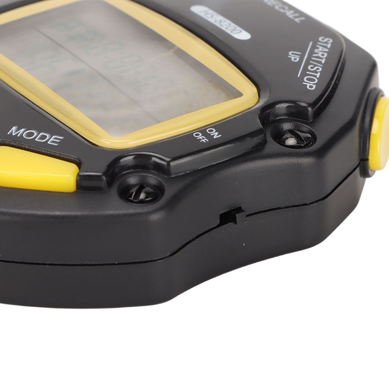 Electronic Stopwatch 2 Line Display 20 Lap Memory Digital Sports