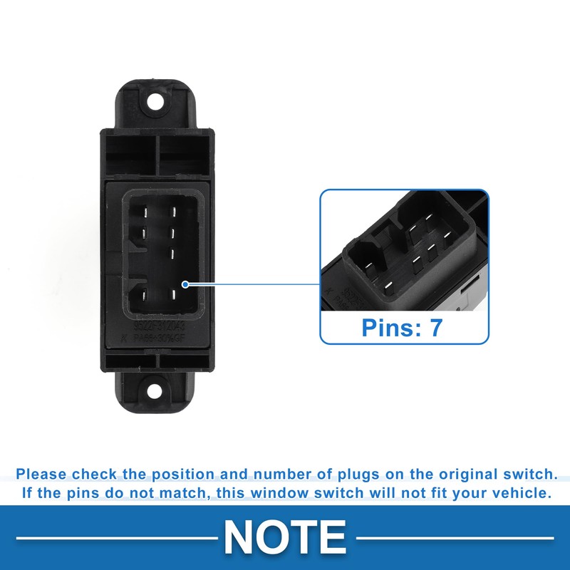 A ABSOPRO Power Window Switch No.935801R001 Front Right Passenger Side