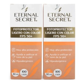 Protector Solar Facial Con Color Fps 50+ 30ml 2 Unidades