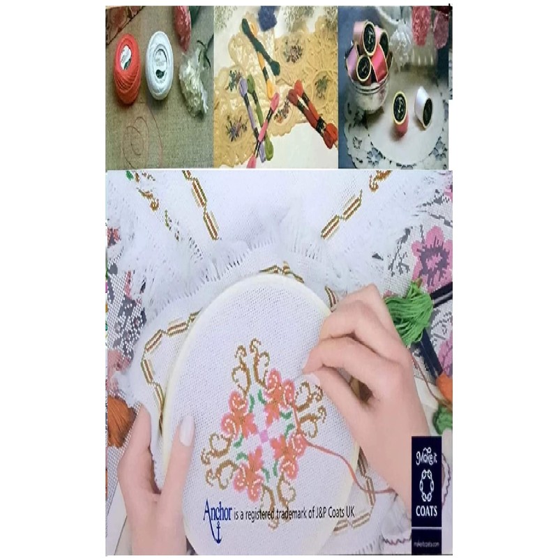 20 New Silk Hand Embroidery Thread Skein, 20 Colours, Large