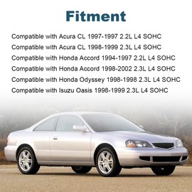 VANJING Engine Timing Belt Kit with Water Pump Tensioner Compatible with Acura CL 1997-1999, Honda Accord 1994-2002, Odyssey 1994-2002 Isuzu Oasis 1998-1999 2.2L 2.3L Replacement for TCKWP244 TBK244