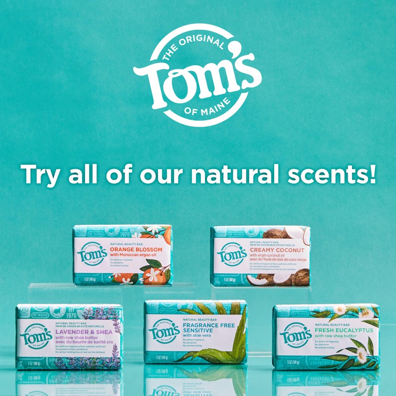Tom's of Maine Natural Beauty Bar Soap, Lavender & Shea