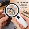 Handheld Magnifying Glass with LED Lights and UV Light for
