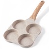 CAROTE Egg Pan Omelette Pan, 4-Cup Nonstick Granite Omelette Skillet
