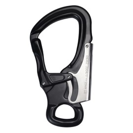 S.E.PEAK 25kN Aluminum Snap Hook, CE Certified Lightweight Double Lock Captive Eye Forged Hook Clip, High Strength Rappelling Rescue Gear Equipment for Climbing, Safety Lanyard,Gym, Tree Work,Industry