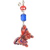 Big Bright Red and Cobalt Blue Lamp Work Glass Butterfly