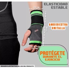 J.H. Company Par De Muñequera Ortopedica Compresion Crossfit Gym Jb-7208a