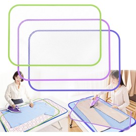 Premium Pressing Cloth for Ironing – 3 PCS Ironing Cloth Protect Clothes & Fabrics, Ideal for Sewing and Ironing, Non-Stick, Heat Resistant