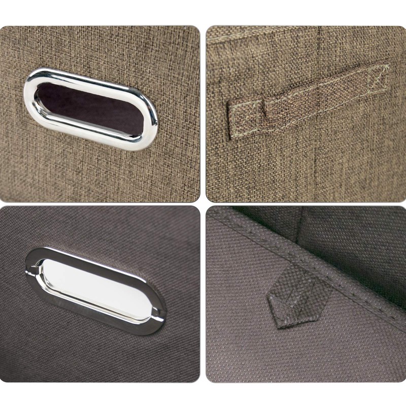 Sturdy Fabric Cube Storage Bin Minimalist Portable Storage Container Space-saving