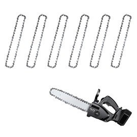 tintoke Pack of 6 Saw Chains, Chainsaw Chain, Saw Chain Compatible, Chainsaw Chain Compatible, Chainsaw Replacement Chain, Mini Chainsaw Chain, 8 Inches, Suitable for Logging, Garden Trees, etc