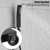 Matte Black Brass Chromeplated Handheld Shower Head Bathroom Sprayer Handshower