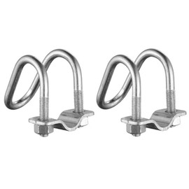 Surprecision 2 Pcs Cross-Connector Pipe Clip Galvanized Steel Cross Pipe Clamp Cross Tube Buckle Fits Pipes OD 2" and 2" - Dependable Stability Guaranteed!