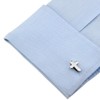 Cross Christian Pair Cufflinks Silver Cuff Links