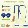 VibeVerve Outdoor Dog Bungee Tug Toy,Interactive Tether Tug of War