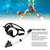 Snorkel Diving Goggles Portable Folding Silicone Full Dry Top Snorkel