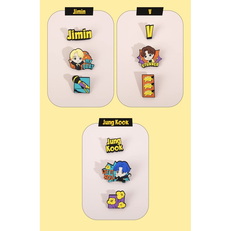 ROYCHE TinyTAN Butter Rubber Pin (SUGA) RUBBER PIN BADGE Butter