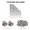 2020 Aluminum Extrusion Connector Bracket Set Included 8PCS Joint Plates,40Pcs