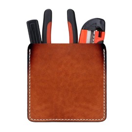 Tourbon Genuine Leather Pocket Protector for Men Durable Tool Pouch for Jeans Shirts Pocket Sleeve for Pens and Tools (Large)