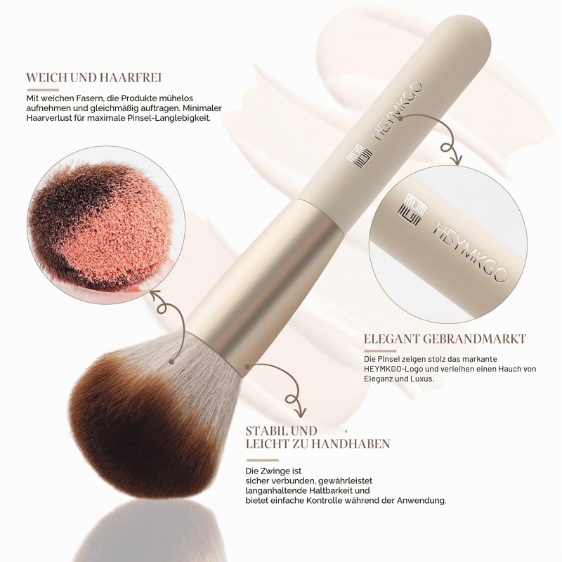 HEYMKGO Professional Makeup Brush Set, 18 Pieces, Professional Brush Set,