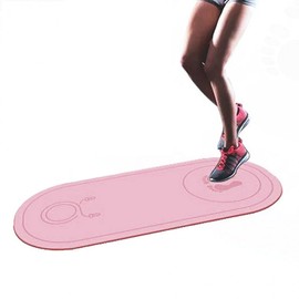 TPE Indoor Jump Rope Mat 8mm / Noise Reduction / Pilates Yoga Mat Gray 8mm