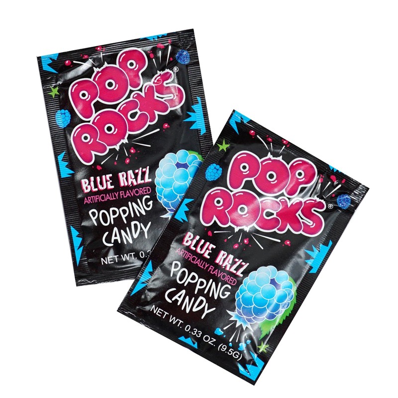 Pop Rocks Blue Razz Popping Candy, 24 Pack
