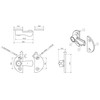 AB Tools Gravelly Fastener Swivel Toggle Catch Lock Trailer Number