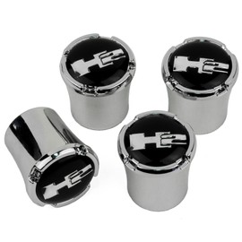 Hummer H2 Chrome Tire Valve Stem Caps - USA Quality