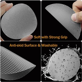 DaskFire Bath Tub Stickers, Non Slip Bathtub Treads, Anti Slip Shower Sticker, Safety Discs Decals Tape for Slippery Tubs Showeroom Floor Stairs(Slip Resistant Decals, Clear, 3.2" x 24 Pack)