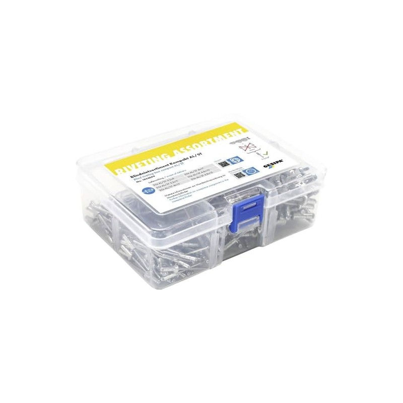 Gesipa Blind Rivet Assortment Compact AL/ST - 300 PolyGrip Multi-Range