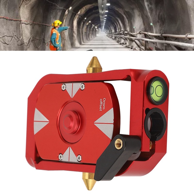 Total Station Rotating Prism 0/‑30mm Offset Prism Reflector Mini Surveying