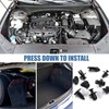 105pcs Car Body Trim Clips,6 Sizes 100pcs Plastic Rivets,Car Trim