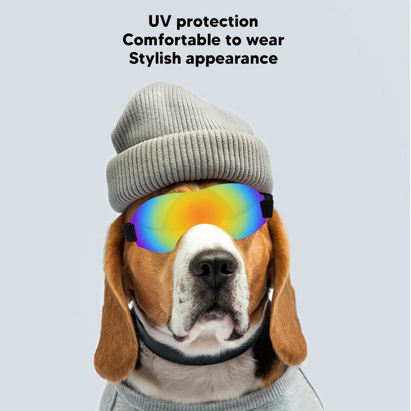 Dog Sunglasses Pet Goggles with Adjustable Strap UV Protection Eye