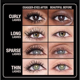 Máscara de pestañas Exagger-Eyes Volume de Charlotte Tilbury - Exagger-Black (negro) - 0,33 fl oz / 10 ml