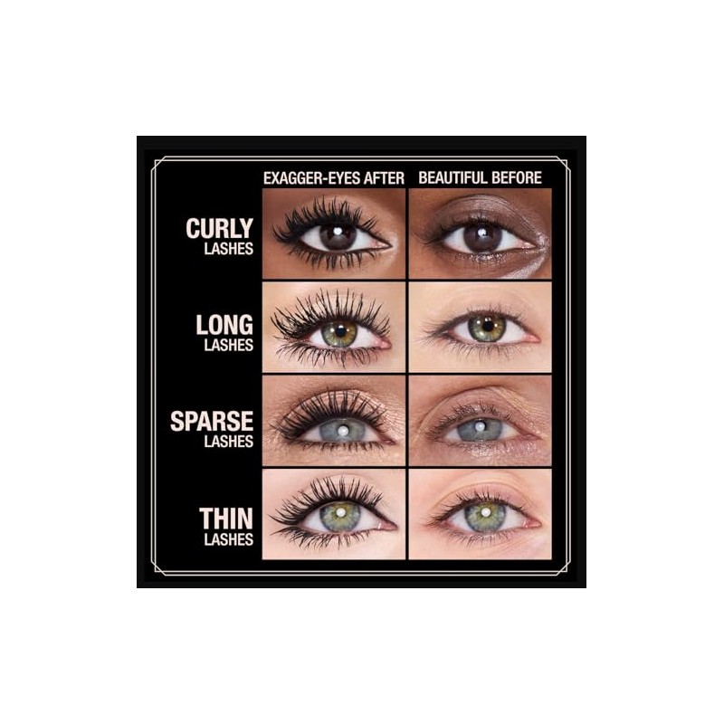 Máscara de pestañas Exagger-Eyes Volume de Charlotte Tilbury - Exagger-Black