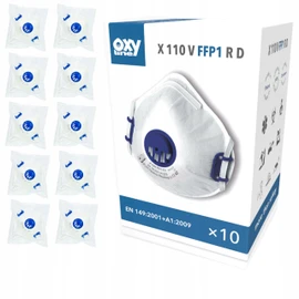FFP1 RD Protective Half Mask with Valve, Multi-layer Protection, Comfortable, Reusable, Pack of 10