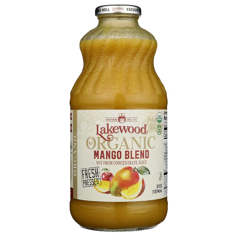 Lakewood Juice Mango Organic, 32 oz