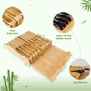Woodfinity Bamboo Knife Drawer Organizer, Knife Drawer Organizer Insert, Kitchen
