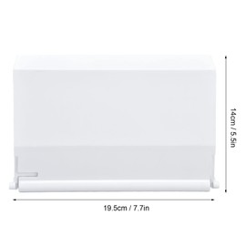 Pack of 2 Pool Skimmer Flaps, 19.5 x 14 cm / 7.7 x 5.5 inches, White, Swimming Pool Skimmer Gate, Filter Skimmer Door, Weir Flap, Weir Baffle, Replacement with Sponge, Weir Gate, Baffle