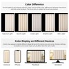 TURKIO 84 Inches Extra Long Beige Shower Curtain Boho Neutral
