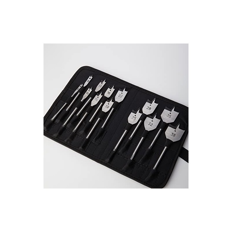 Draper 82634 13 Piece Flat Wood Bit Set, 230 V,