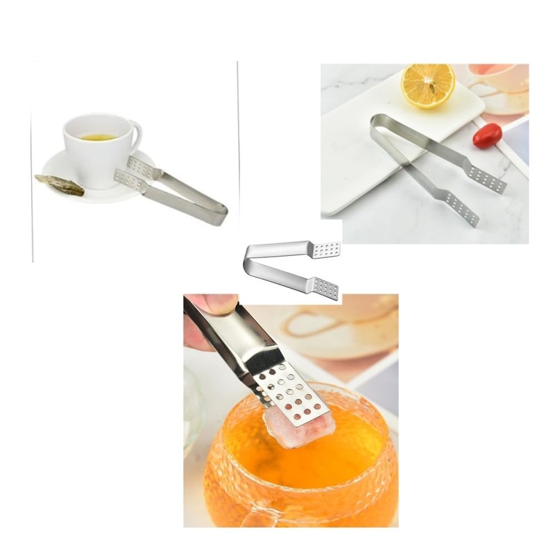 DACUAN Tea Bag Squeezer Tongs, 2Pack Stainless Steel Tong Tea