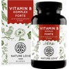 Nature Love® Vitamin B Complex Forte - 180 Capsules (6 Months), Doses up to 10 Times Higher than Other Vitamin B Complexes, Premium: with Bio-Active Vitamin B Forms, Thus Ensuring High Bioavailability