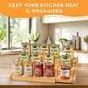 Expandable Bamboo Can Rack Organizer, 3 Tier Canned Food Storage