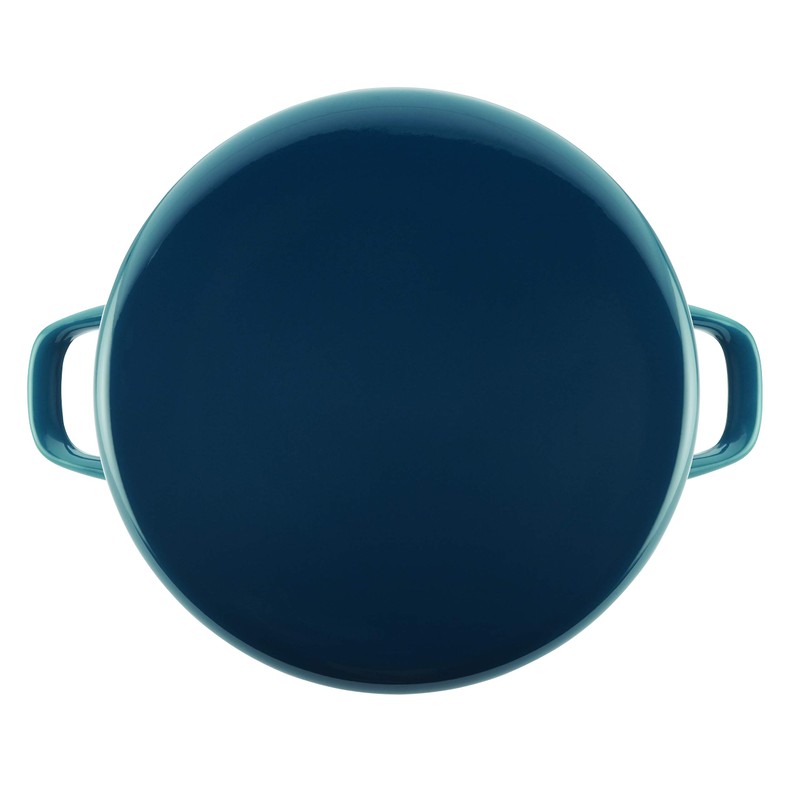 Rachael Ray Enamel on Steel Stock Pot/Stockpot with Lid, 12