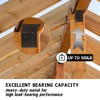 MOZCORN 4 Pack L Brackets for Wood Matte Black Strong