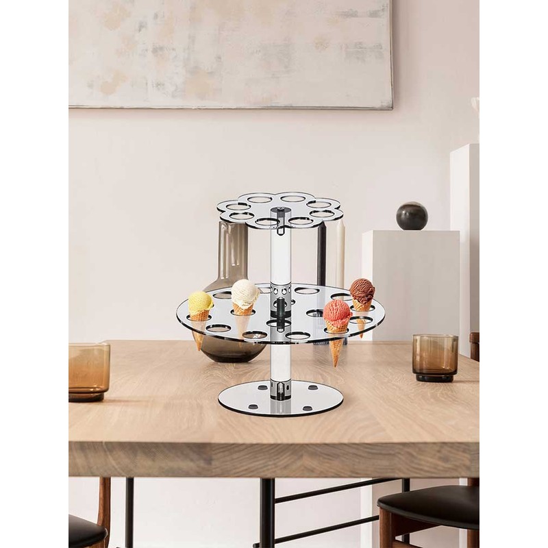Acrylic Ice Cream Cone Bracket Popcorn Cone Display Rack