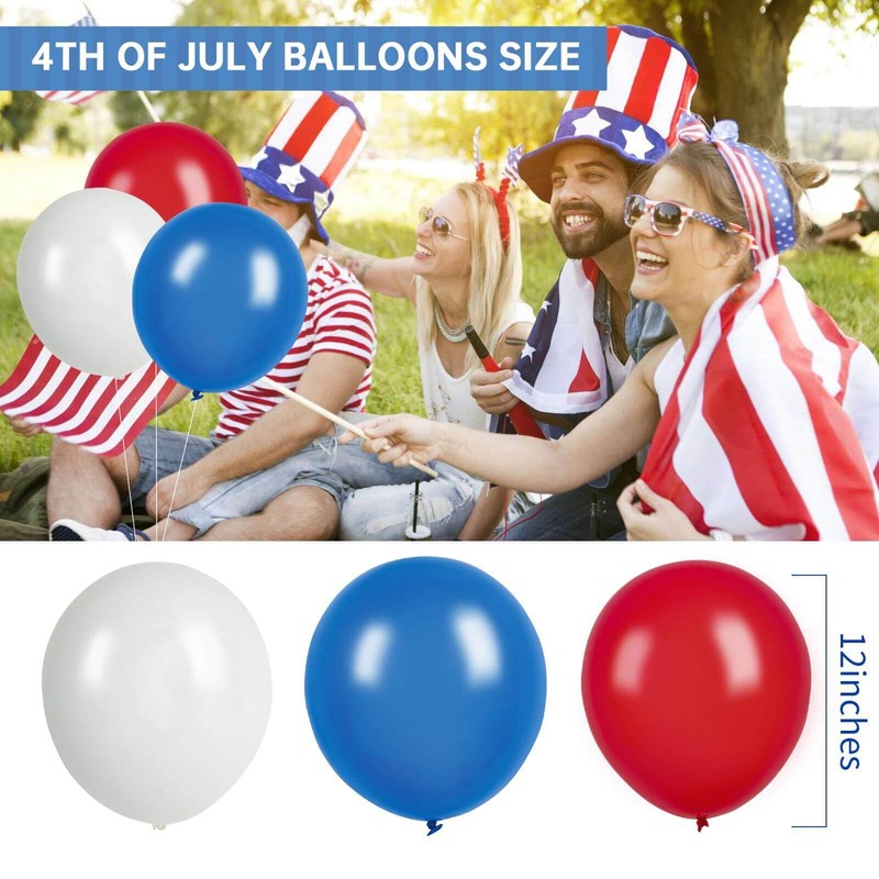 LOJAYUVE Juneteenth Day Latex Balloons with Ribbons, 45 Pack (12