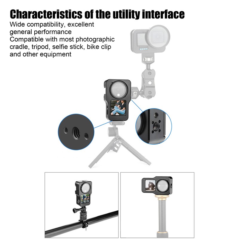Action Camera Frame Cage Aluminum Alloy Camera Protecticve Cage Cover