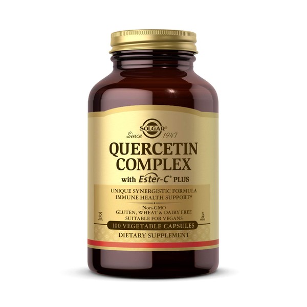 Solgar Quercetin Complex with Ester-C Plus, Unique Synergistic Formulat Immune Health Support, 100 Vegetable Capsules